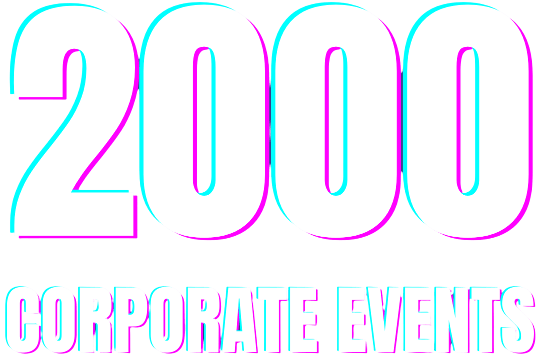 Performed at 2000 corporate events worldwide